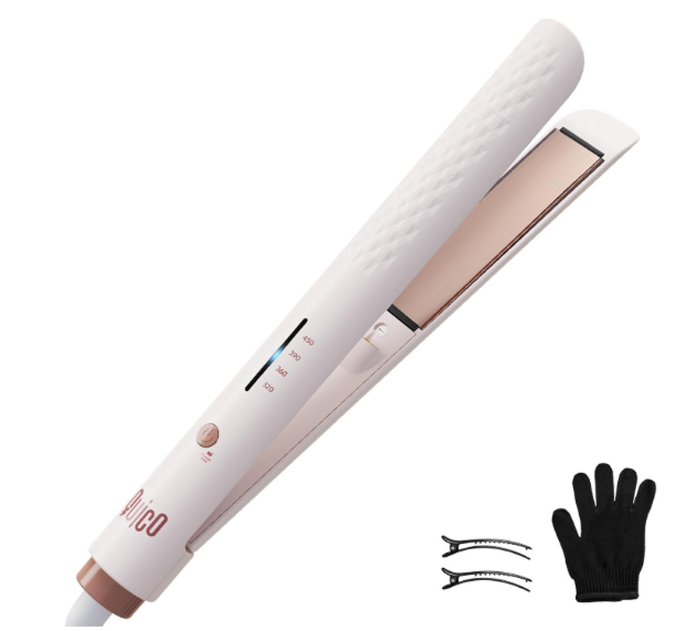 Quico Hair Straightener, 110-240V Hair Straightener Pink Barrel Multi Temp New